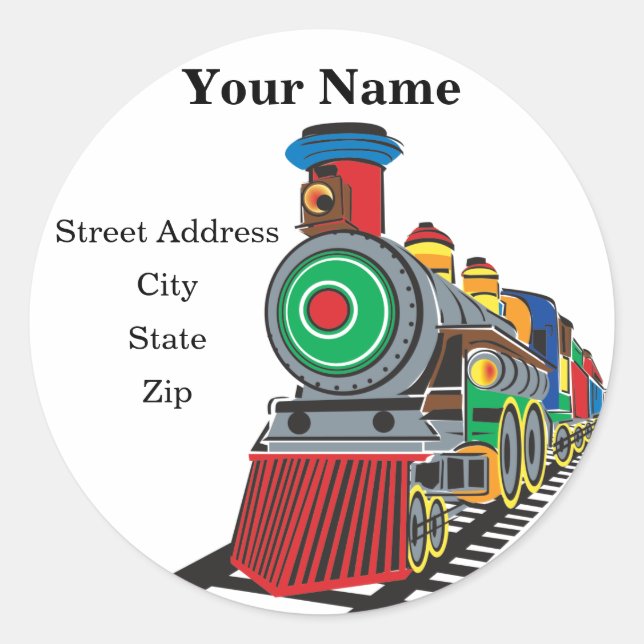 Étiquette de adresse de train (Devant)