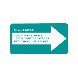 Étiquette de adresse de transfert de flèche