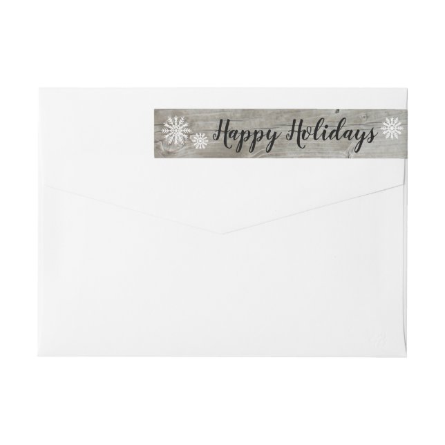 Étiquette de adresse de vacances Mistletoe (Dos)