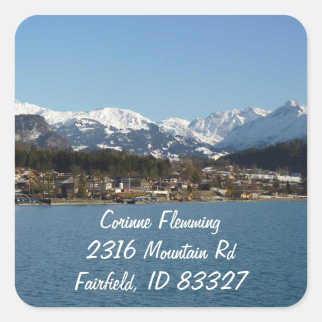 étiquette de adresse des montagnes (Devant)
