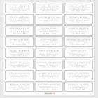 Étiquette de adresse d'invité de mariage élégant