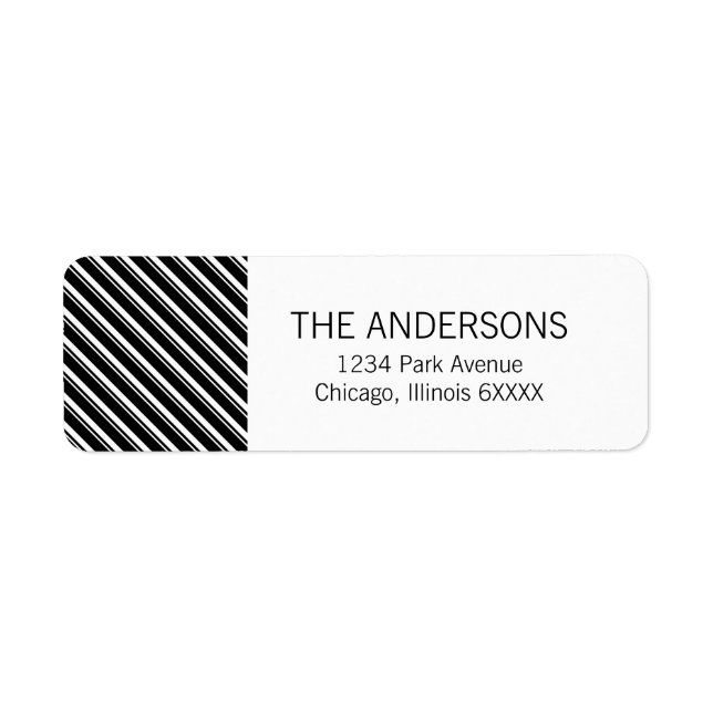 Étiquette de adresse du Globe des neiges d'hiver (Devant)