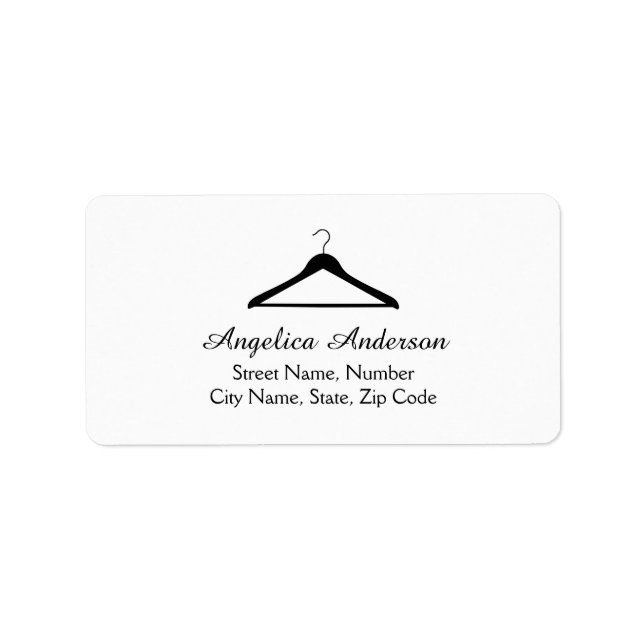 Étiquette de adresse du logo du cintre (Devant)