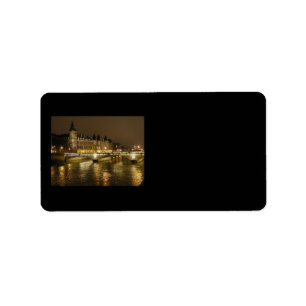 Étiquette de adresse du pont de nuit
