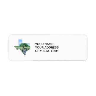 Étiquette de adresse du Texas