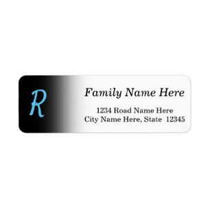 Étiquette de adresse fait sur commande de retour