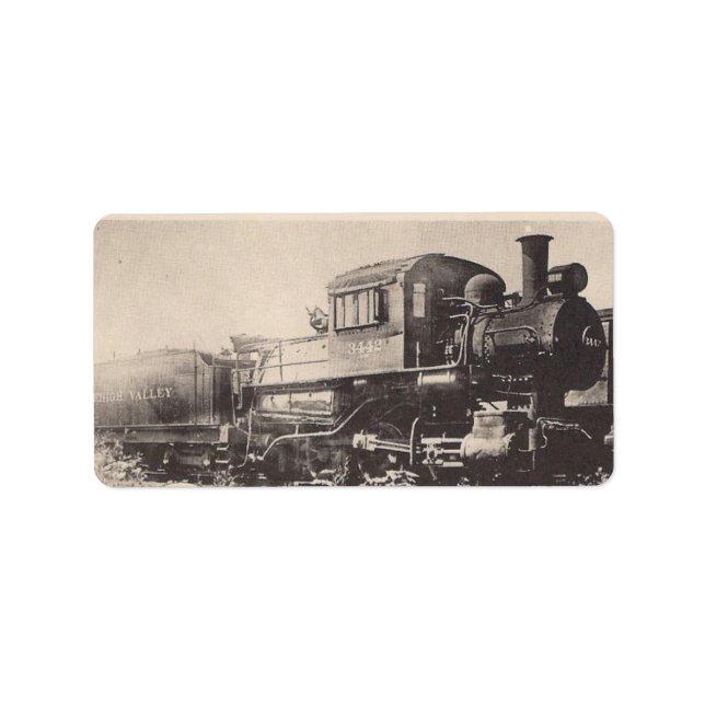 Étiquette de adresse ferroviaire de Lehigh Valley  (Devant)