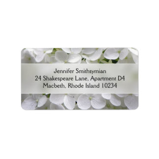 Étiquette de adresse Hydrangea