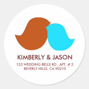 Étiquette de adresse Inséparable