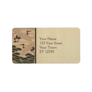 Étiquette de adresse japonais de tissu