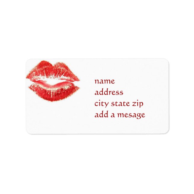 Étiquette de adresse KISSABLE (Devant)