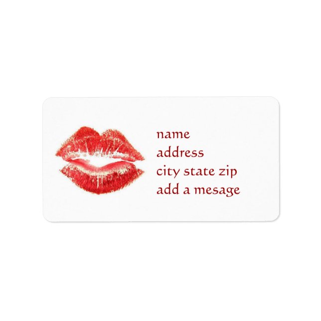 Étiquette de adresse KISSABLE (Devant)