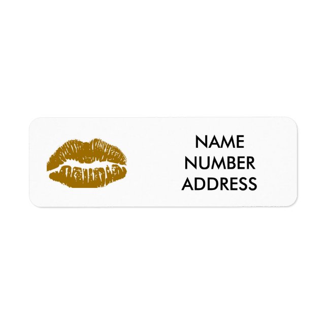 ÉTIQUETTE DE ADRESSE LIPS/ÉTIQUETTE LIPS (Devant)