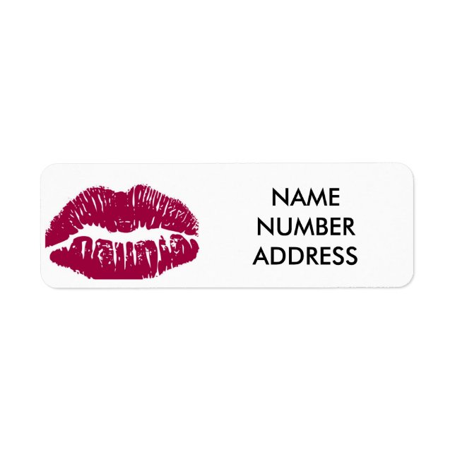 ÉTIQUETTE DE ADRESSE LIPS/ÉTIQUETTE LIPS (Devant)