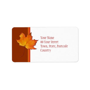 Étiquette de adresse Maple Leaf