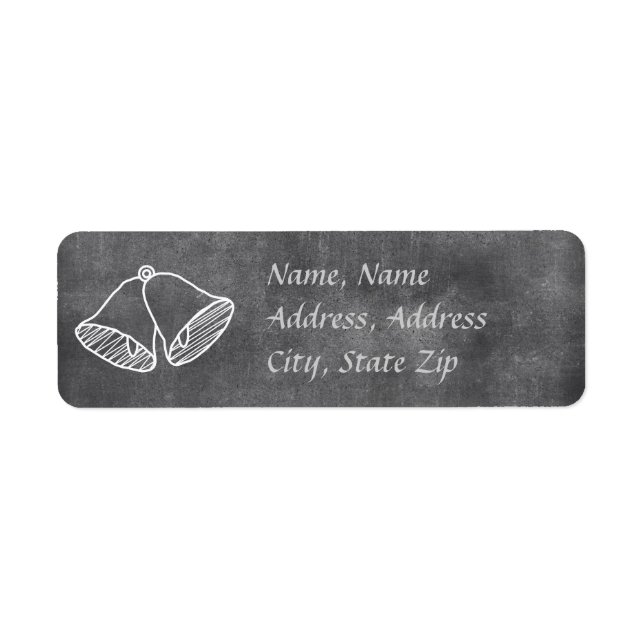 Étiquette de adresse Mariage de tableau de bord Be (Devant)