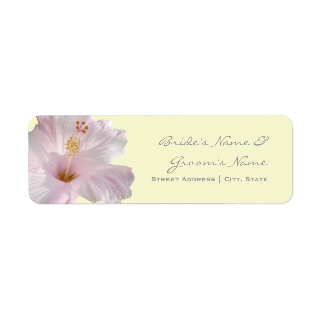 Étiquette de adresse mariage - Destination Plage T (Devant)