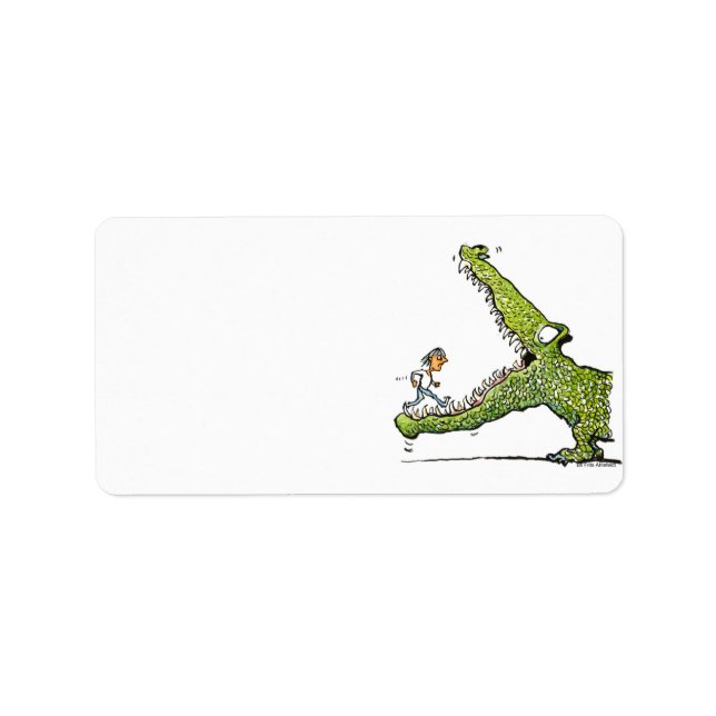Étiquette de adresse Monster Vert (Devant)