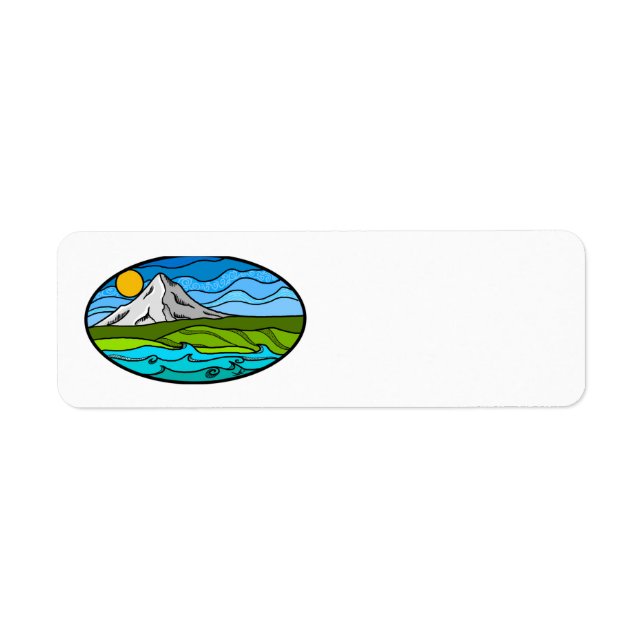 Étiquette de adresse Mt Hood (Devant)