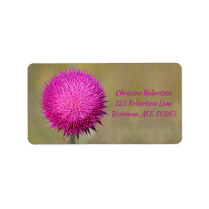 Étiquette de adresse Musk Thistle