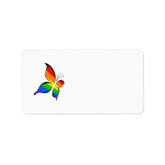 étiquette de adresse papillon gay pride