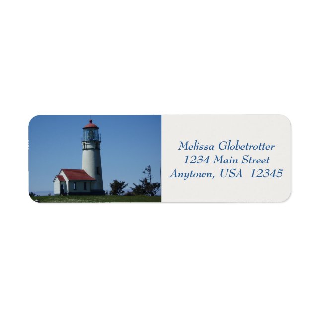 Étiquette de adresse—Phare (Devant)