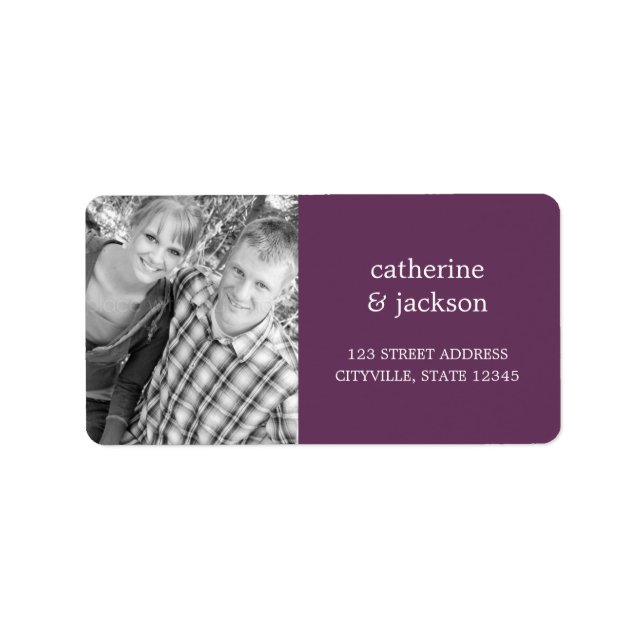 Étiquette de adresse photo personnalisé (Devant)