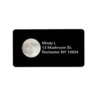 Étiquette de adresse Pleine lune