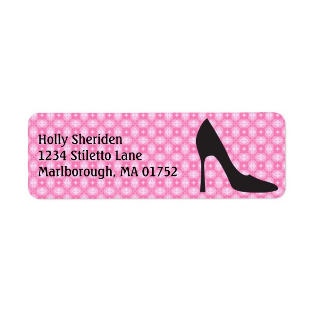 Étiquette de adresse Stiletto (Devant)