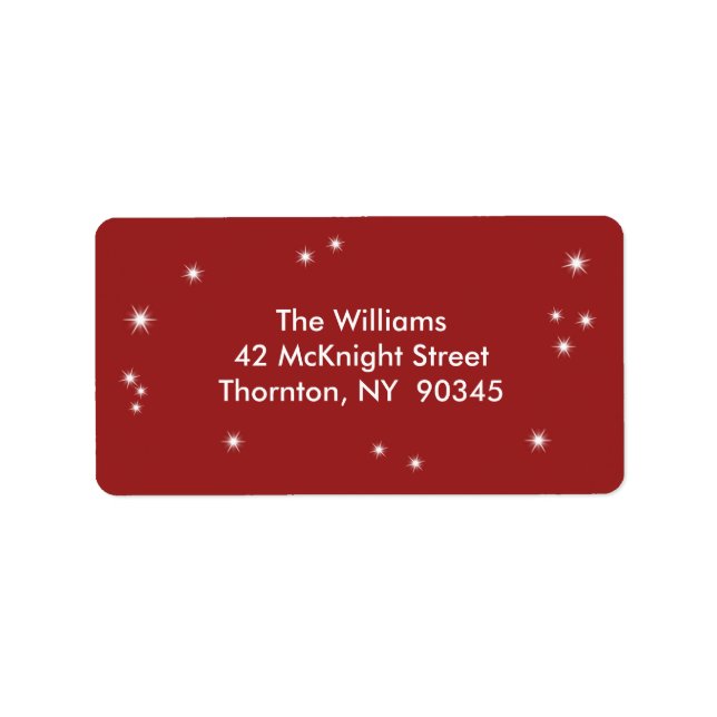 Étiquette de adresse Twinkle Lights (Devant)