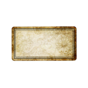 Étiquette de adresse vintage