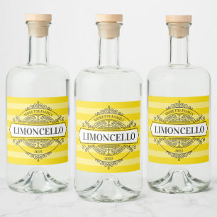 Étiquette de badge Vintage Limoncello