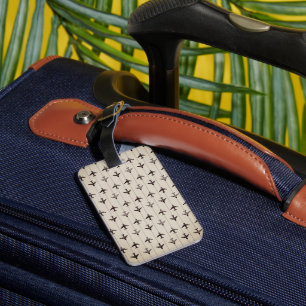 Étiquette de Bagage à Motif d'Avion