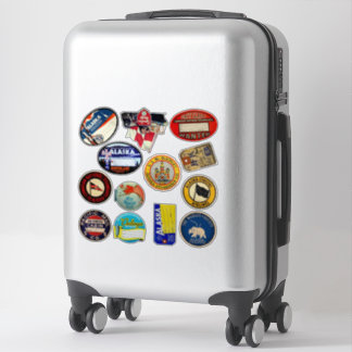 étiquette de bagage d'origine vintage Alaska Canad