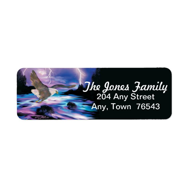 Étiquette de Bald Eagle (Devant)