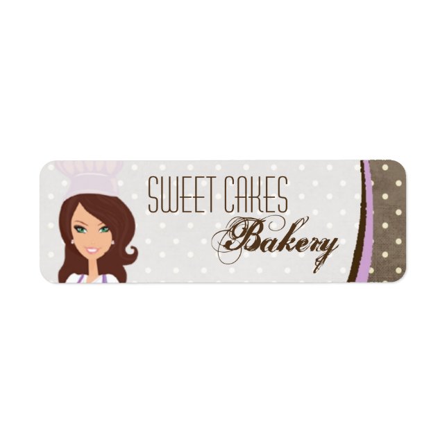 étiquette de balise Brunette Baker Purple de 0,75  (Devant)