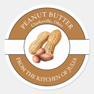 Étiquette de beurre d'arachide