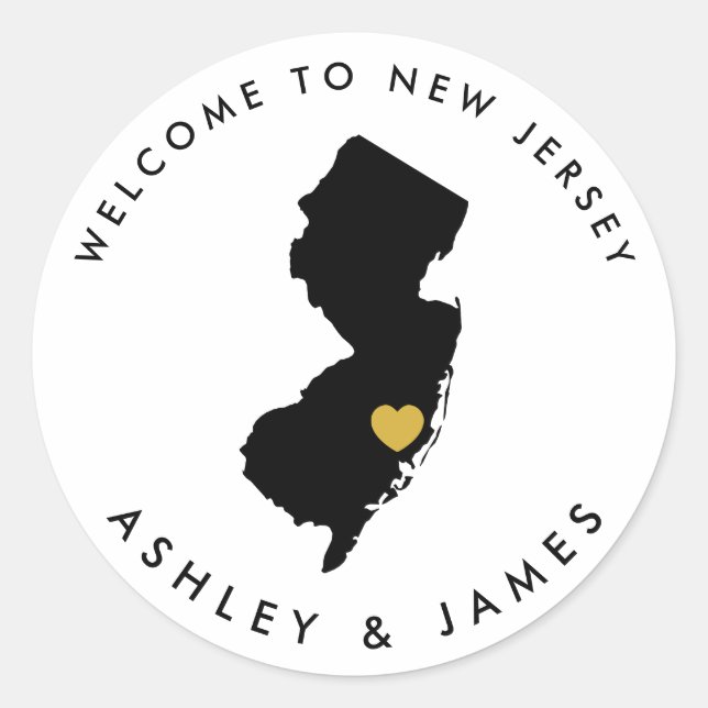 Étiquette de bienvenue du Mariage d'État du New Je (Devant)