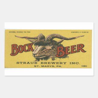 Étiquette de bière Bock