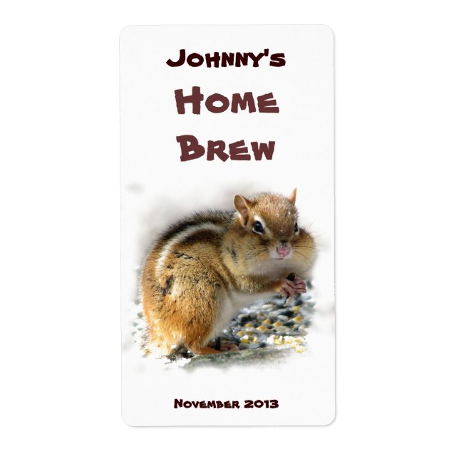 Étiquette de bière Chipmunk (Devant)