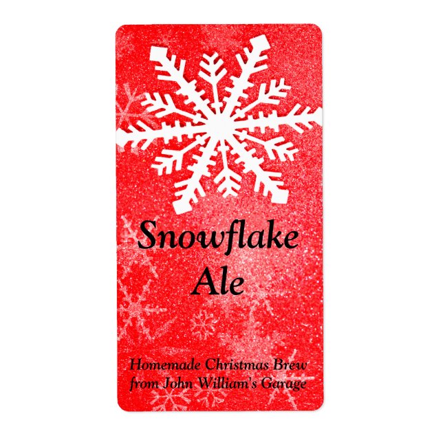 Étiquette de bières Snowflake (Devant)
