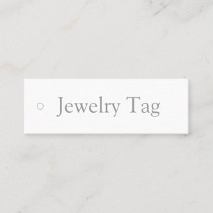 Étiquette de bijoux