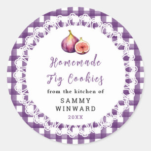 Étiquette de Biscuit aux Figues Maison