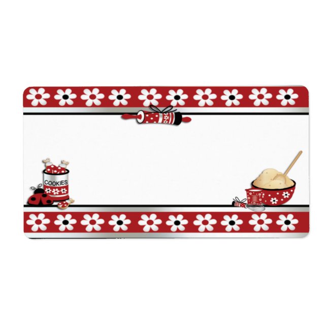 Étiquette de biscuits de cuisson (Devant)