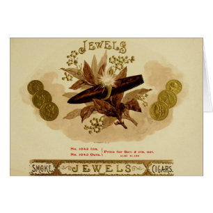 Étiquette de boîte à cigares vintage