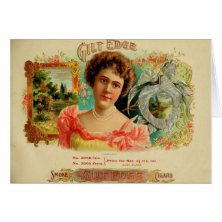 Étiquette de boîte à cigares vintage