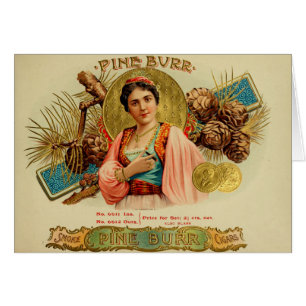 Étiquette de boîte à cigares vintage