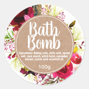 Étiquette de bombe personnalisable