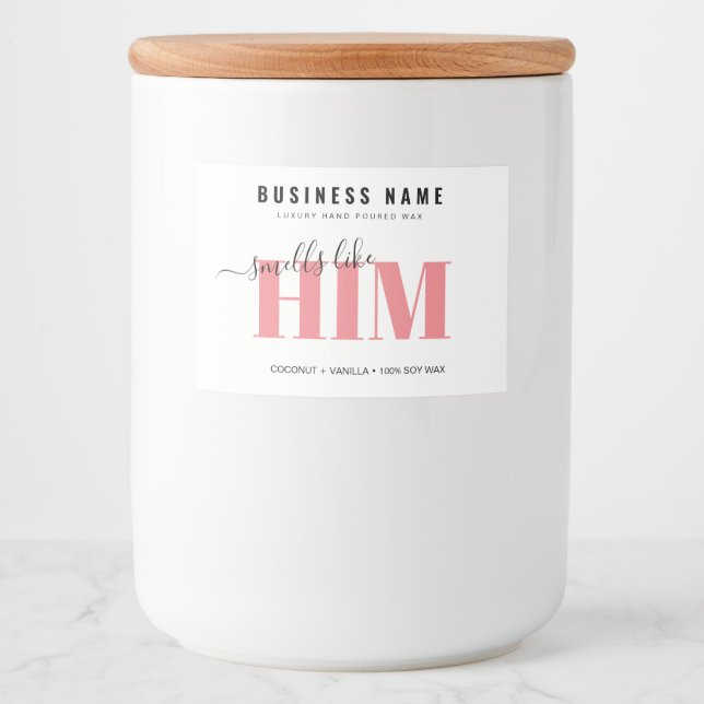 Étiquette de bougie de luxe personnalisé (Devant)