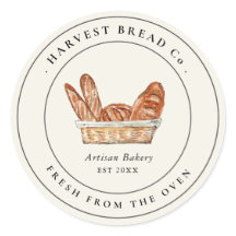 Étiquette de boulangerie de pain vintage